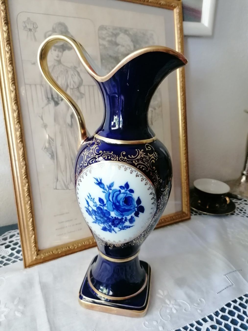KPM Vasen & Gefässe: Kobalt Krug Vase, Royal KPM – Gebraucht aus Aegerten von Jos_zem
