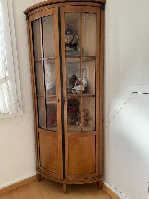 Schränke: Eckschrank / Eckvitrine original Biedermeier – Gebraucht aus Riehen von Cabi1302 1