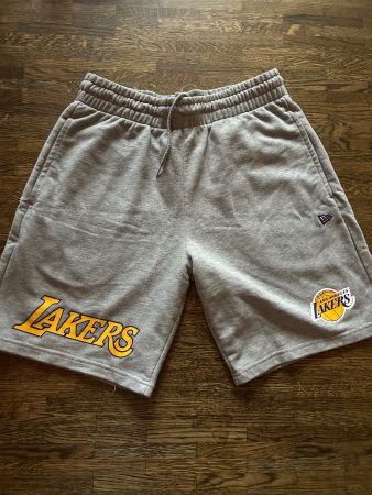 Los Angeles Lakers New Era Shorts, Grau, Grösse M