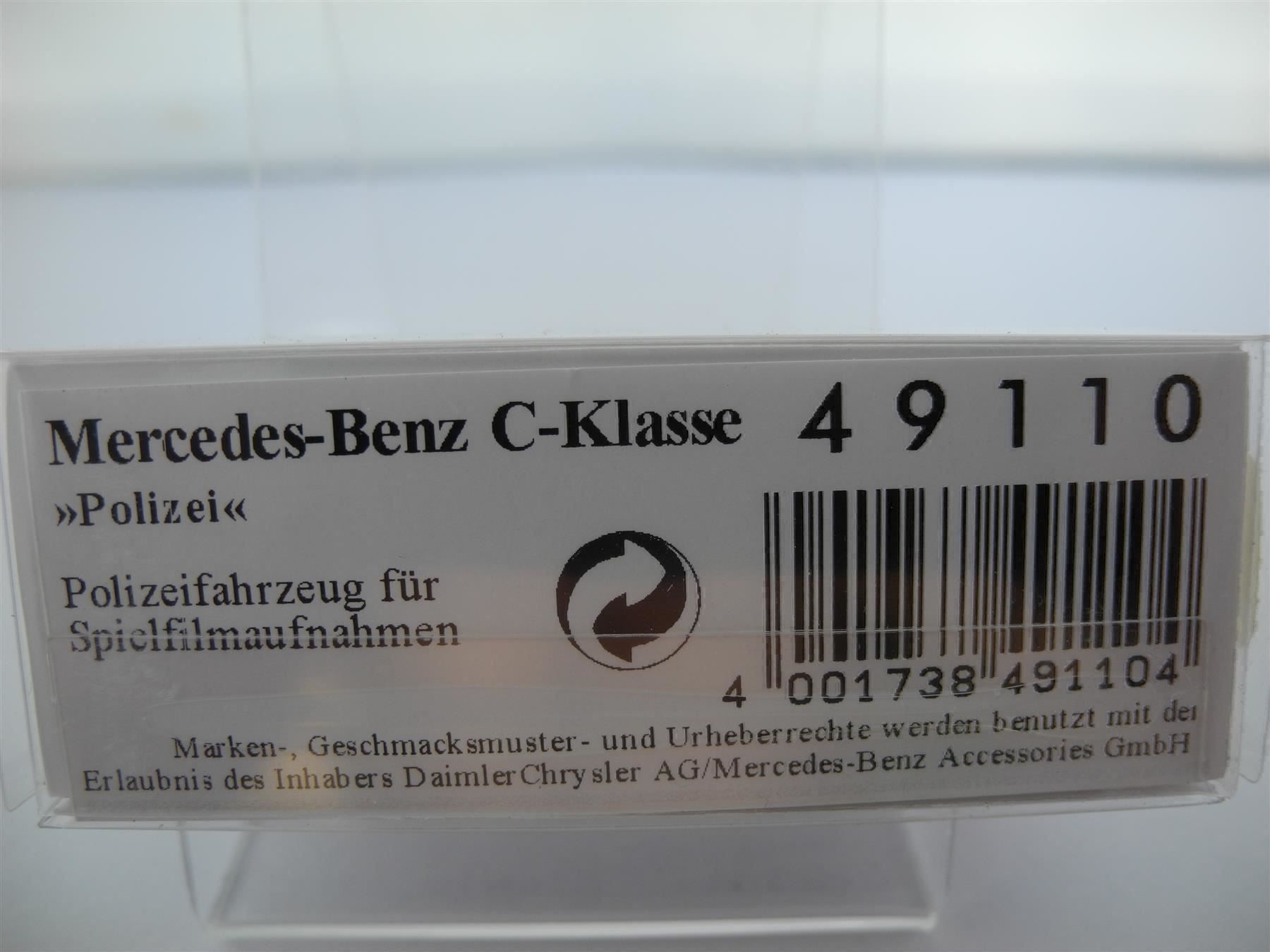 Busch Modellini d'auto: Busch 49110 MB "Polizei", Nr. t37 – Nuovo e nell'imballaggio originale da Kottwil venduto da Crazyrolf 2