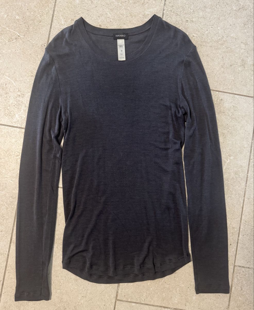 Pullover & Sweatshirts: HANRO Langarmshirt Seide Kaschmir Grau Groesse M – Gebraucht aus Zürich von Loco028 2