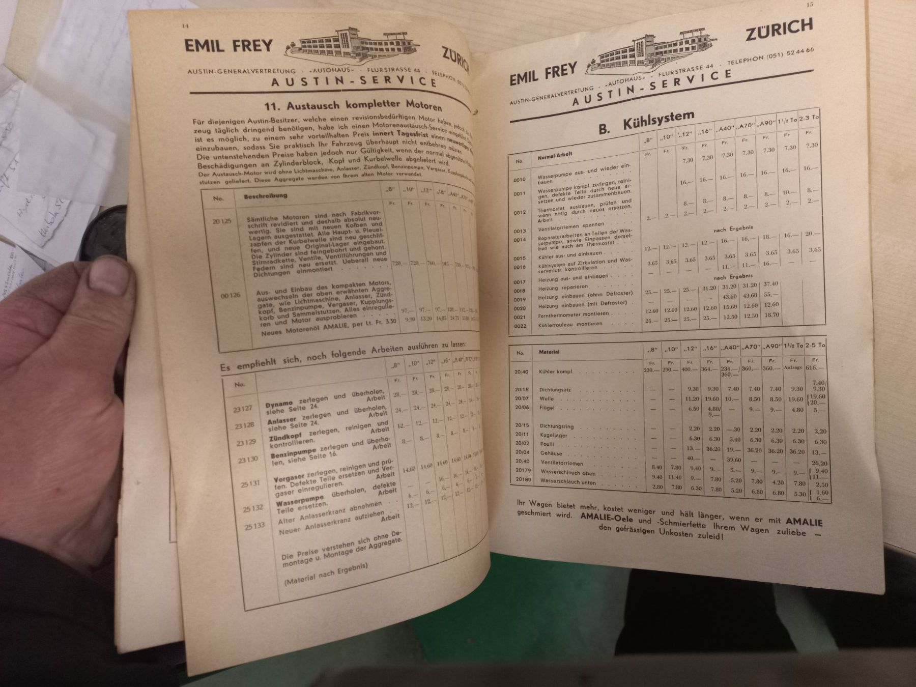 Bücher: Oldtimer Austin A40 Ersatzteile Ersatzteilliste Emil Frey – Gebraucht aus DULLIKEN von Lerchclassicdulliken 4