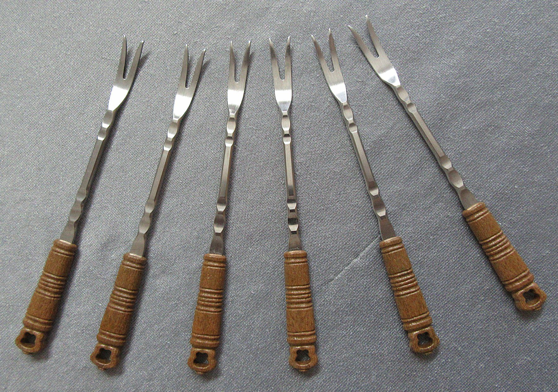 Fourchettes: Grasoli 6 Party-Picks - Stil Rustical - Apero Gabeln – D'occasion à Auenstein par Padabimbim 4