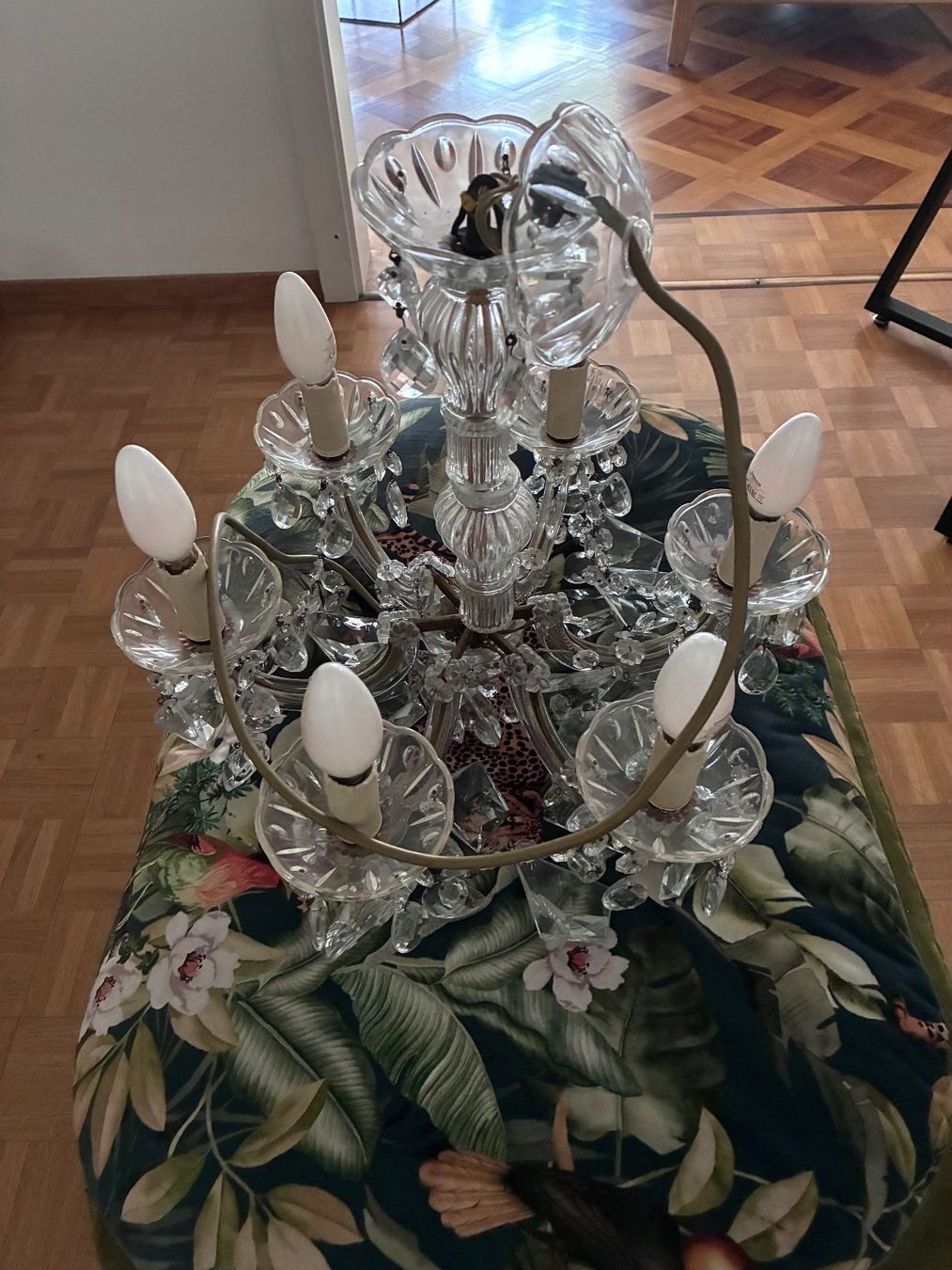 Lampade: Chandelier en verre 6 branches – Usato da Nyon venduto da chr_7zcm 1