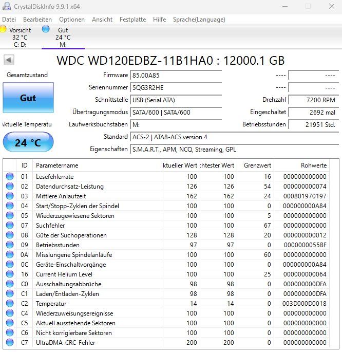 Western Digital Harddisks: WD MyBook 12TB USB 3.0 HDD – Gebraucht aus Hildisrieden von Dbroser 1