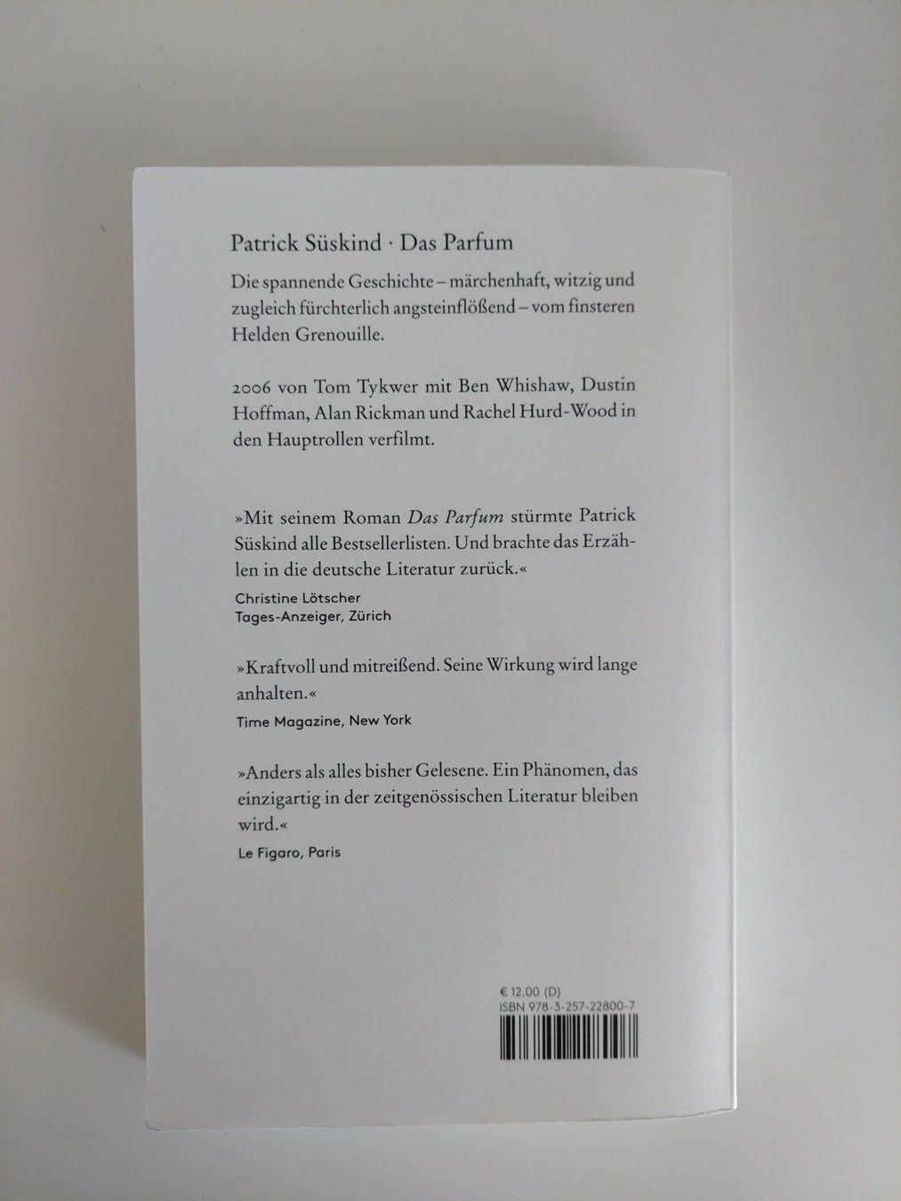 Libri: das Parfum - Patrick Süsskind – Usato da Kriessern venduto da maxmoritz03 1