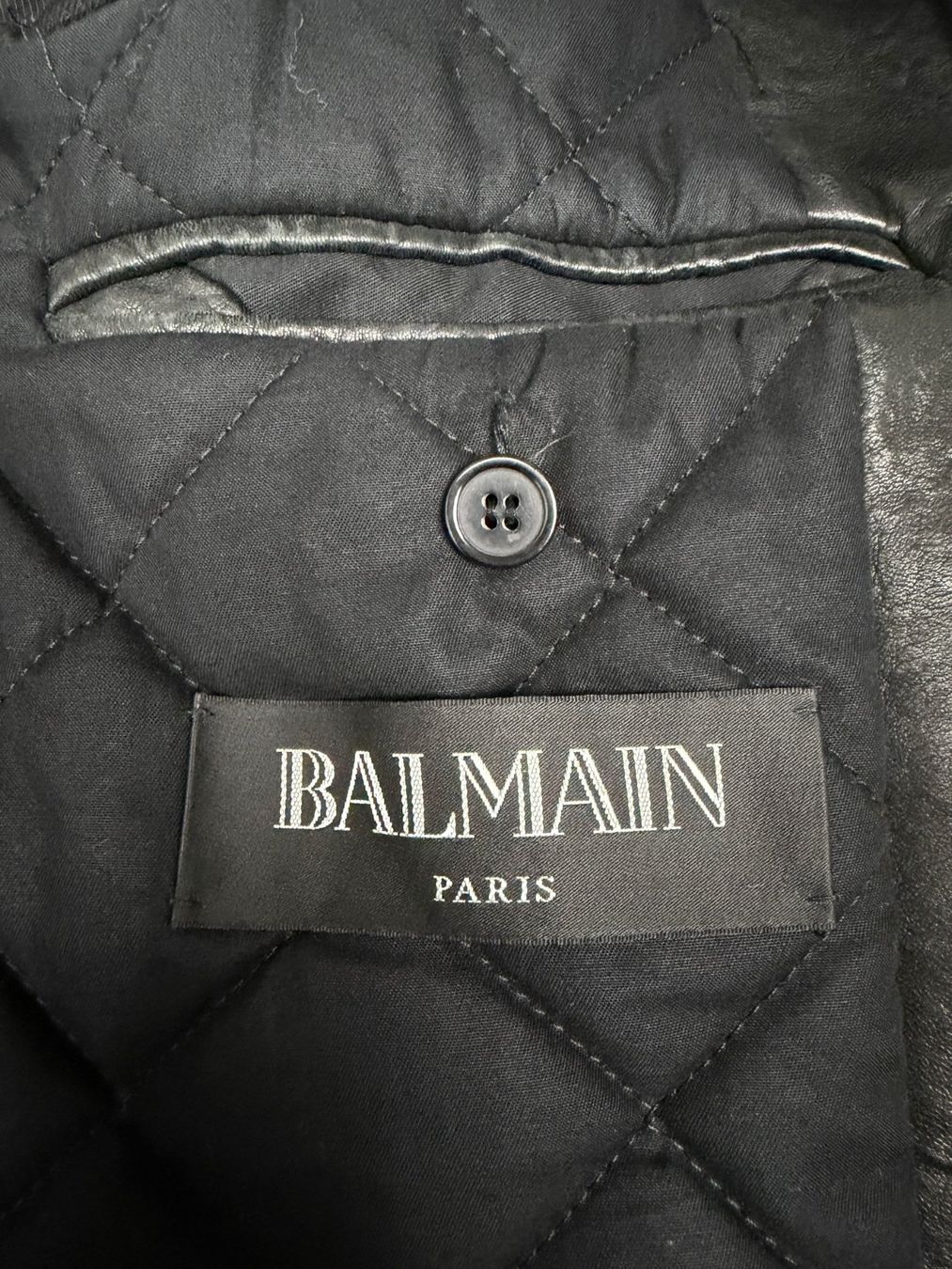 Balmain Jacken: Balmain FW18 Double-Zip Quilted Lambskin Biker Jacket – Gebraucht aus Biel/Bienne von sami0788480082 8