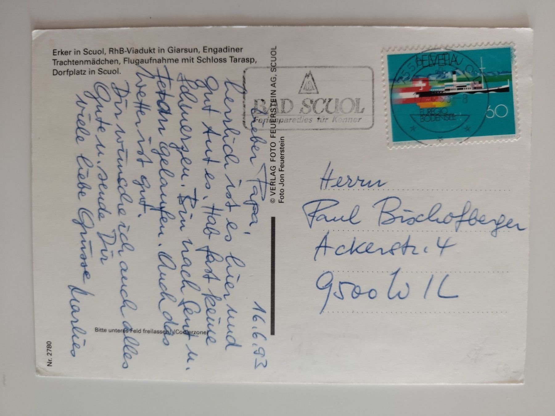 Cartoline postali: 5-Bild AK, Bahn etc. Engadin Allegra – Usato da Ohmstal venduto da Lebensfreude05 1