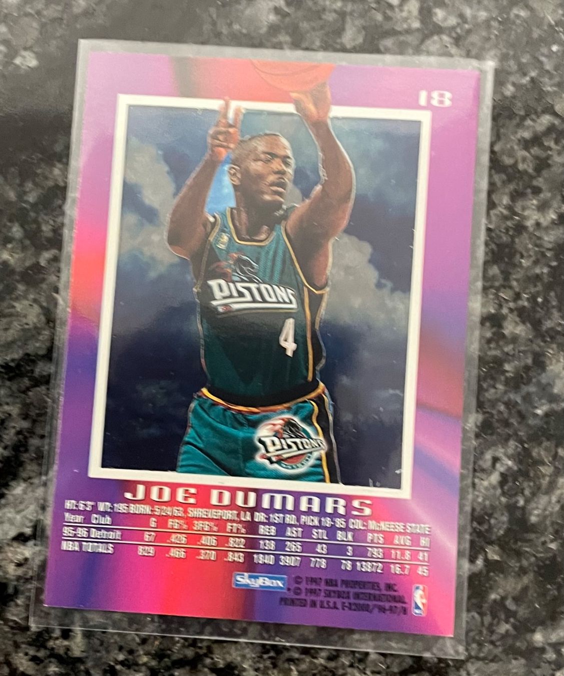 Nba Carte collezionabili: NBA Joe Dumars Skybox EX 96/97 Card – Nuovo (secondo la descrizione) da Muttenz venduto da joba23 1