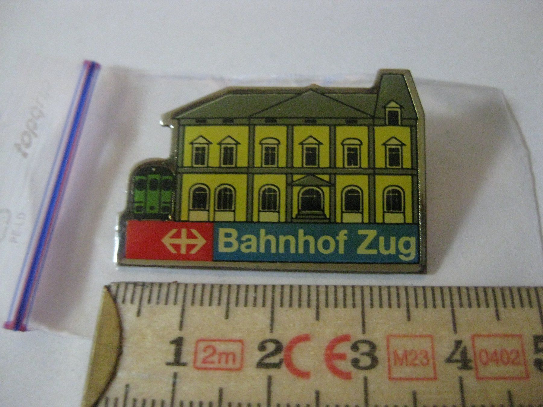 SBB/CFF/FFS Placchette & Badge: SBB Bahn / Bahnhof ZUG – Usato da Münchenbuchsee venduto da neuwertig-gespart 1