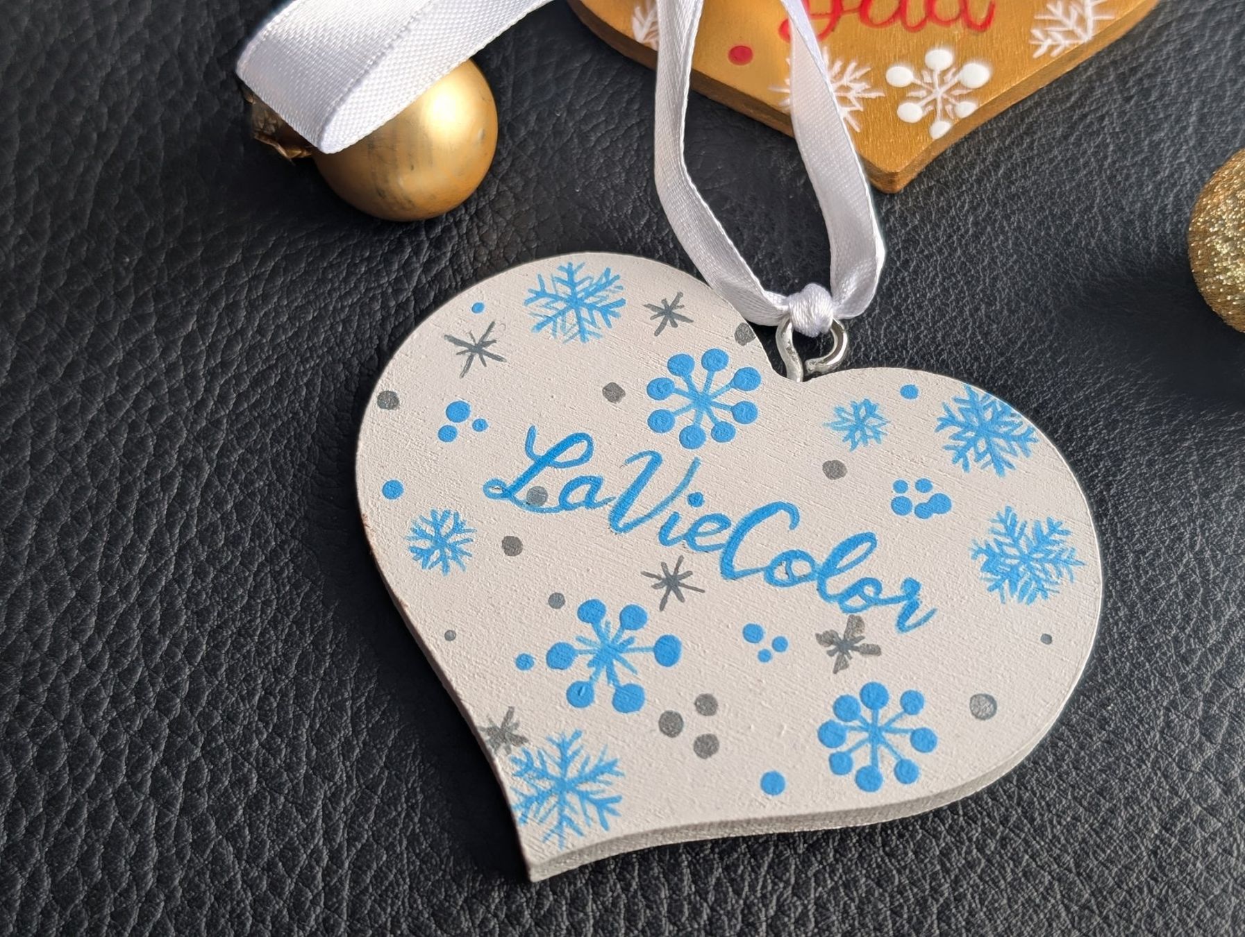 Tutte le decorazioni: Personalized Christmas Tree Heart Ornament Decoration – Nuovo e nell'imballaggio originale da Winterthur venduto da LaVieColor 7