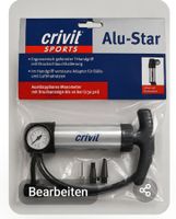 Crivit Alu-Star Standluftpumpe mit Manometer neu