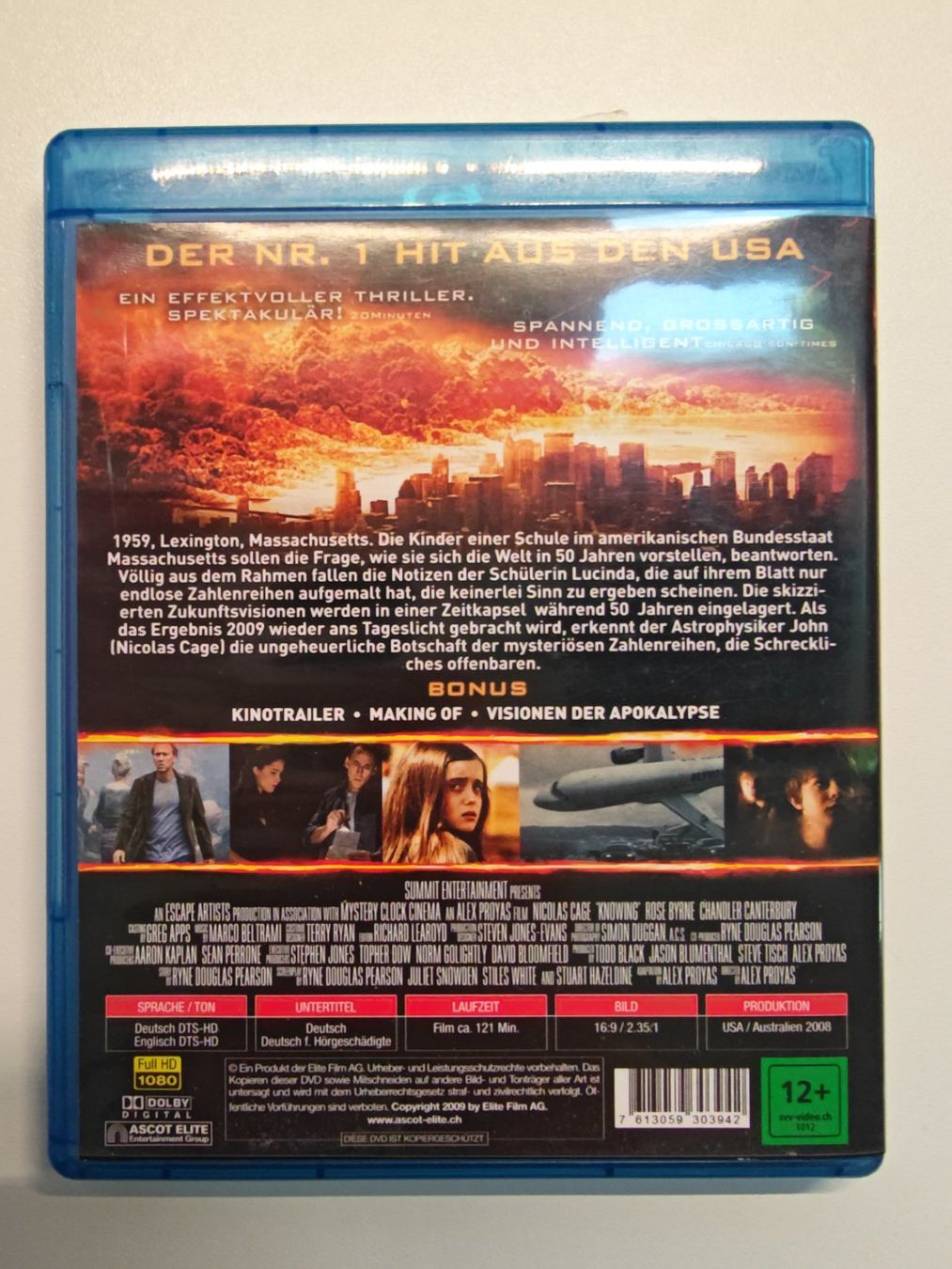 Tutti i DVDs: Knowing – Usato da Liestal venduto da Kratzilla 2