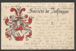Carte P de 1911 ( Société de Zofingue )