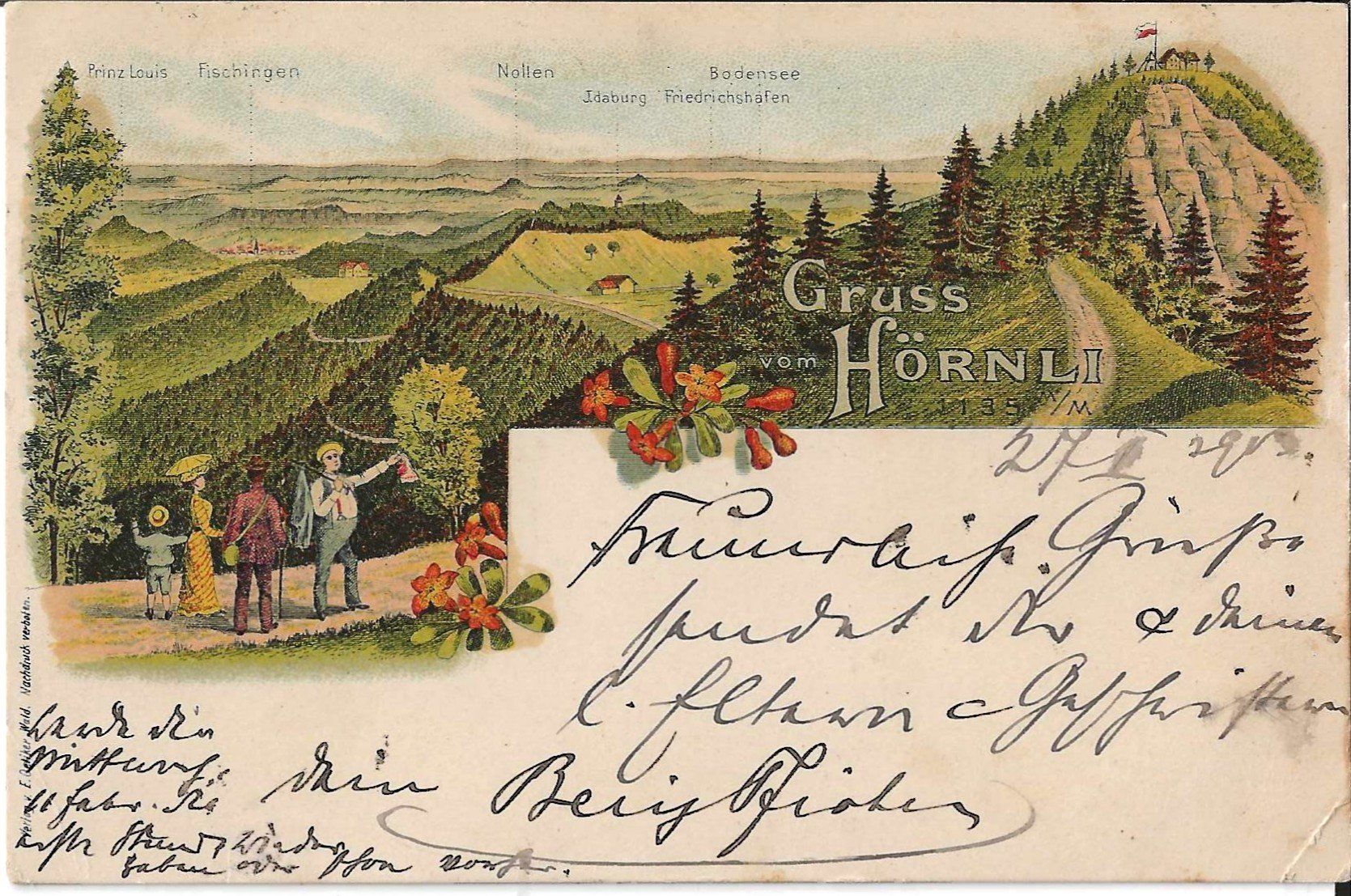 Cartoline postali: Karte Hörnli 1903 – Usato da Zürich venduto da Philacat11