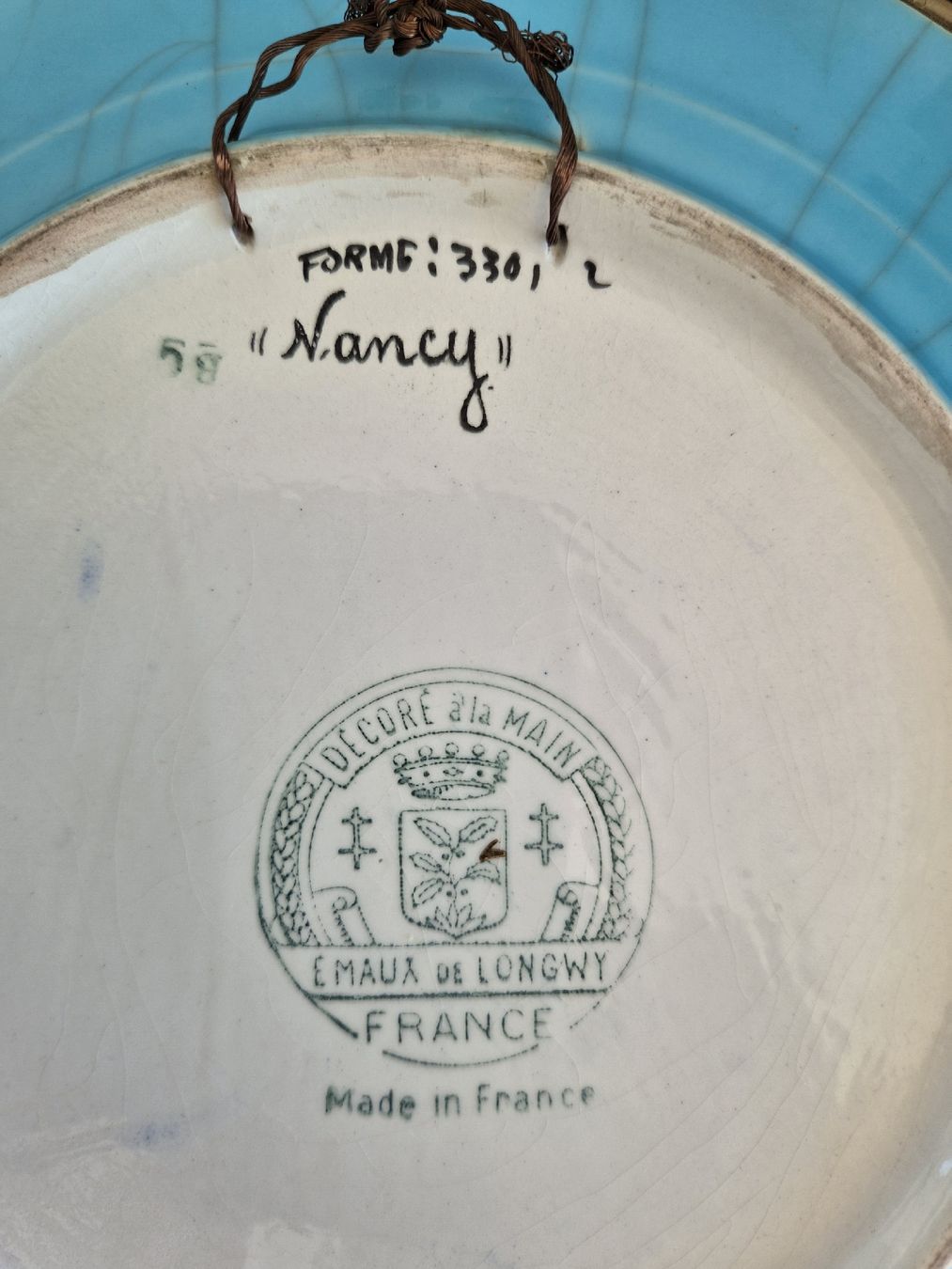 Piatti: Ancienne assiette Longwy "Nancy" – Usato da Vernier venduto da Paco14 2