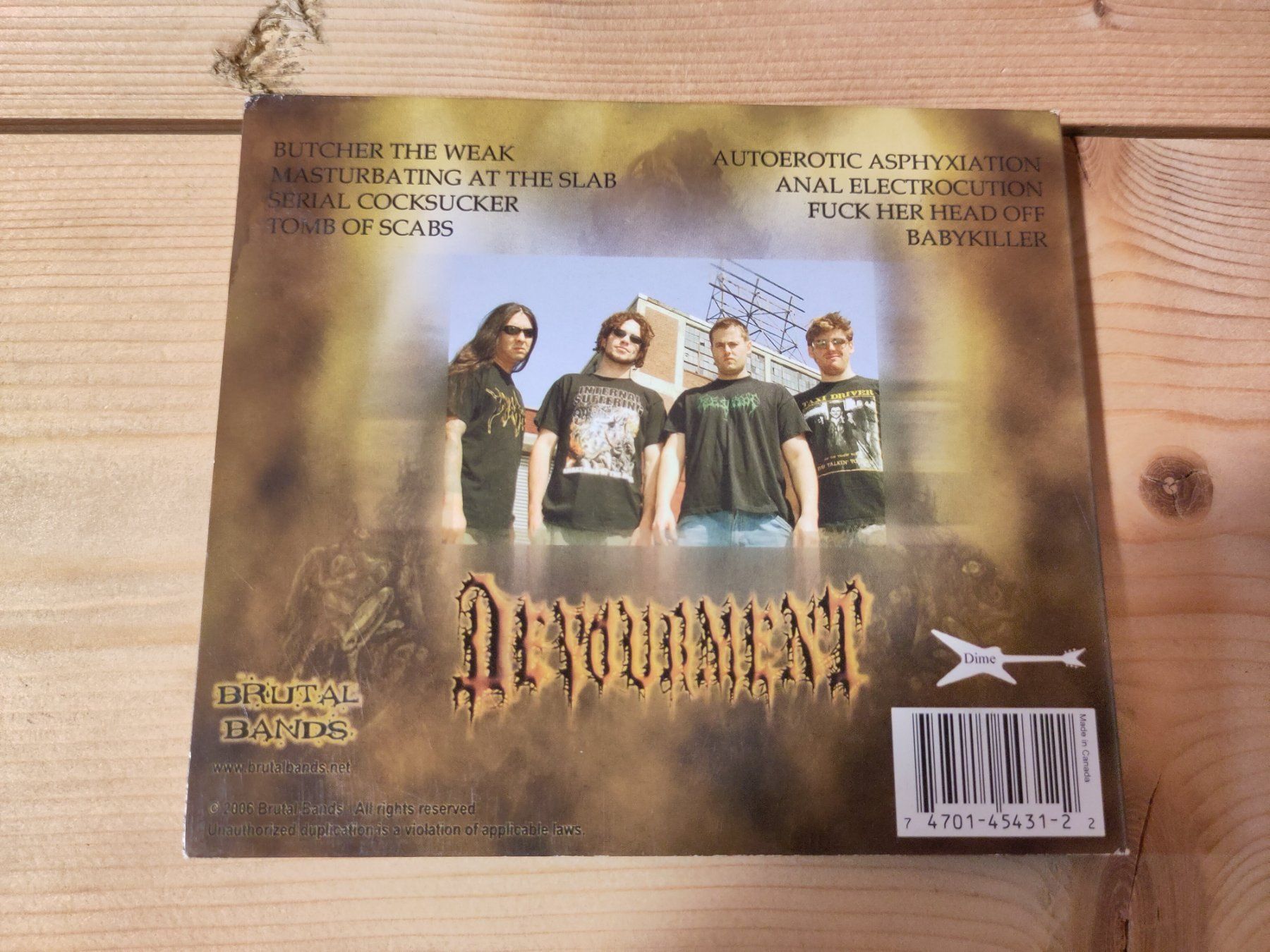 CDs: Devourment – Butcher The Weak – Gebraucht aus Wasterkingen von Palu17 2