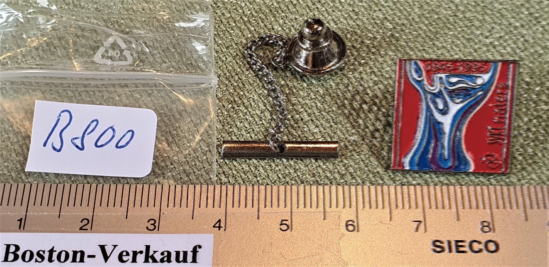 Plaketten & Abzeichen: B800 - Pin SVKT Naters 1945-1995 Wallis – Gebraucht aus Reinach BL von Boston-Verkauf 2