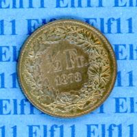 CHF___0.50 1878 stgl Patina 50 Rappen