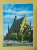 AK DDR Leipzig Thomas Kirche Auto Oldtimer Wartburg