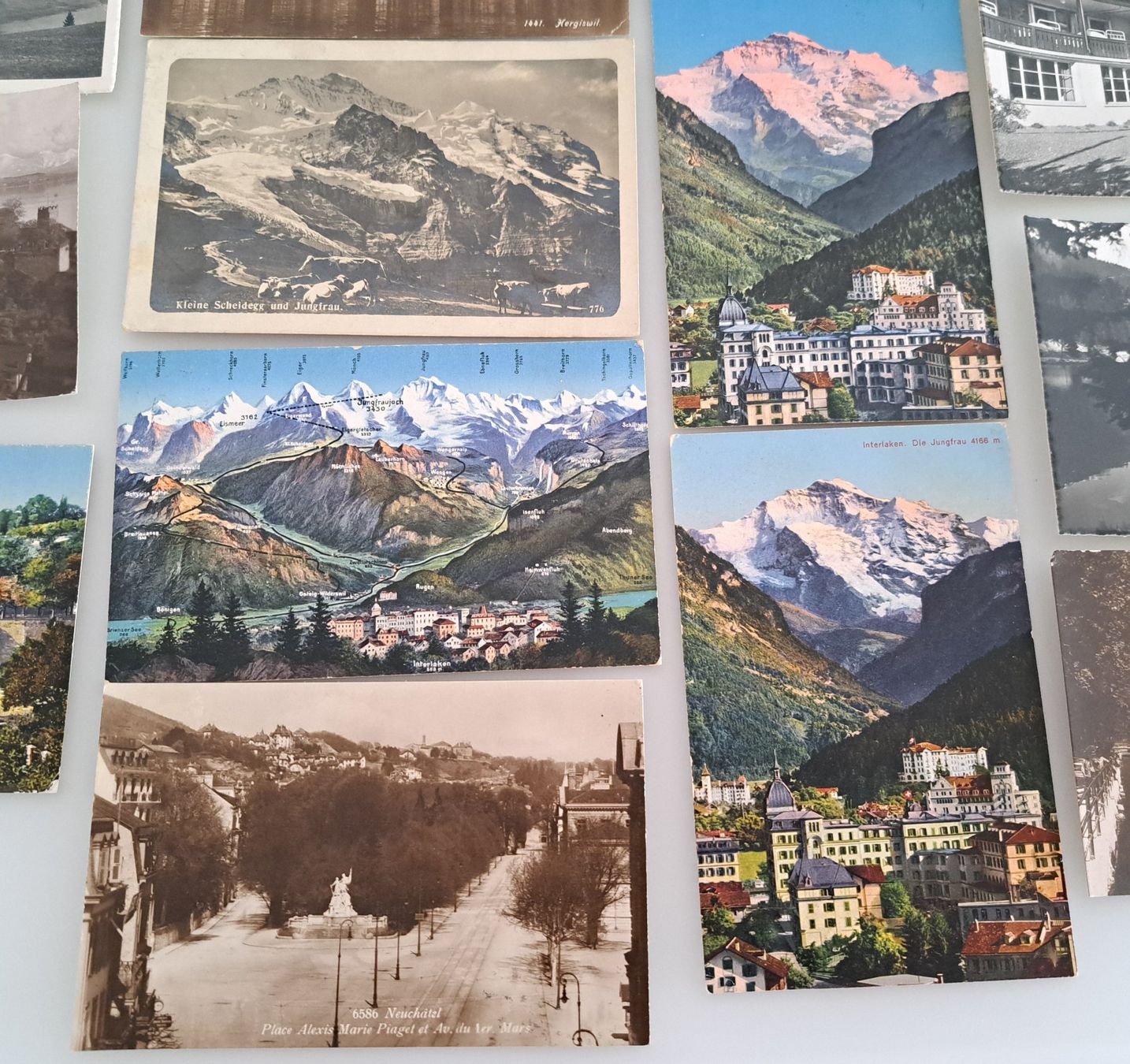 Ansichtskarten: 16 Stk. Alte / Vintage Postkarten Sammlung Schweiz, – Gebraucht aus Langendorf von thesi246 3