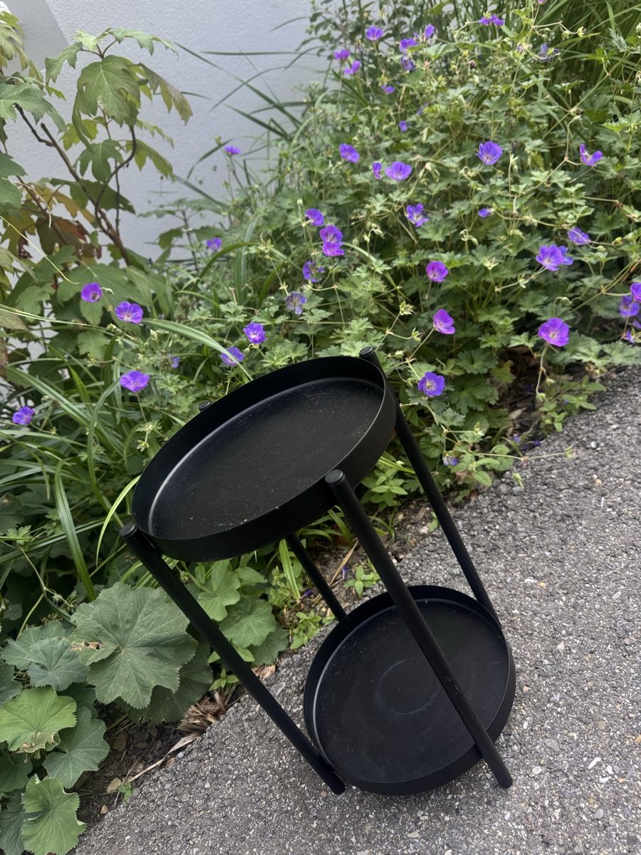 Ikea Tutte le decorazioni: Blumenständer rund schwarz Metall  – Usato da Gibswil venduto da Engelsgleich 1