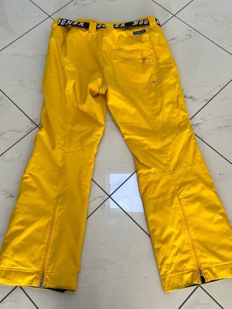 Skihose Bogner gelb mit Gürtel gebraucht
