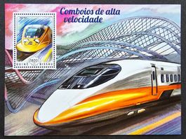 Guinea Bissau-Mi Block 1299 ** (2014) Eisenbahn