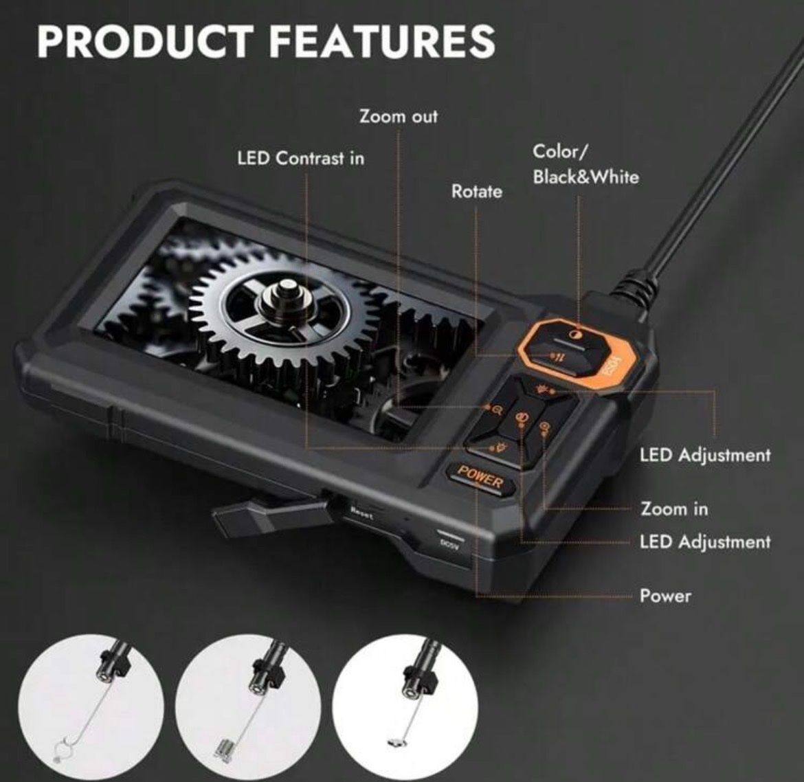 Fotocamera: Endoskop-Kamera mit 4.3" IPS Bildschirm – Nuovo e nell'imballaggio originale da Emmenbrücke venduto da ShopDirect 6