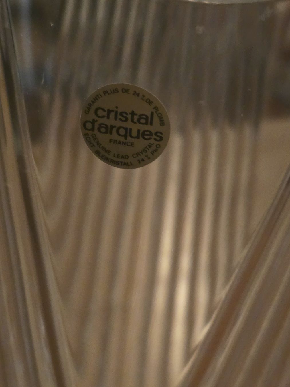 Vase & Récipients: Cristal d'Arques Bleikristallvase – D'occasion à Interlaken par jakohin 1