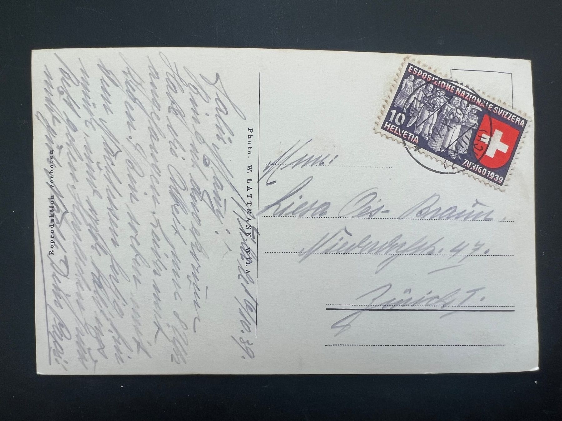 Cartoline postali: Wila 1939 Ansichtskarte   (V264) – Usato da Hinwil venduto da Sidi4 1
