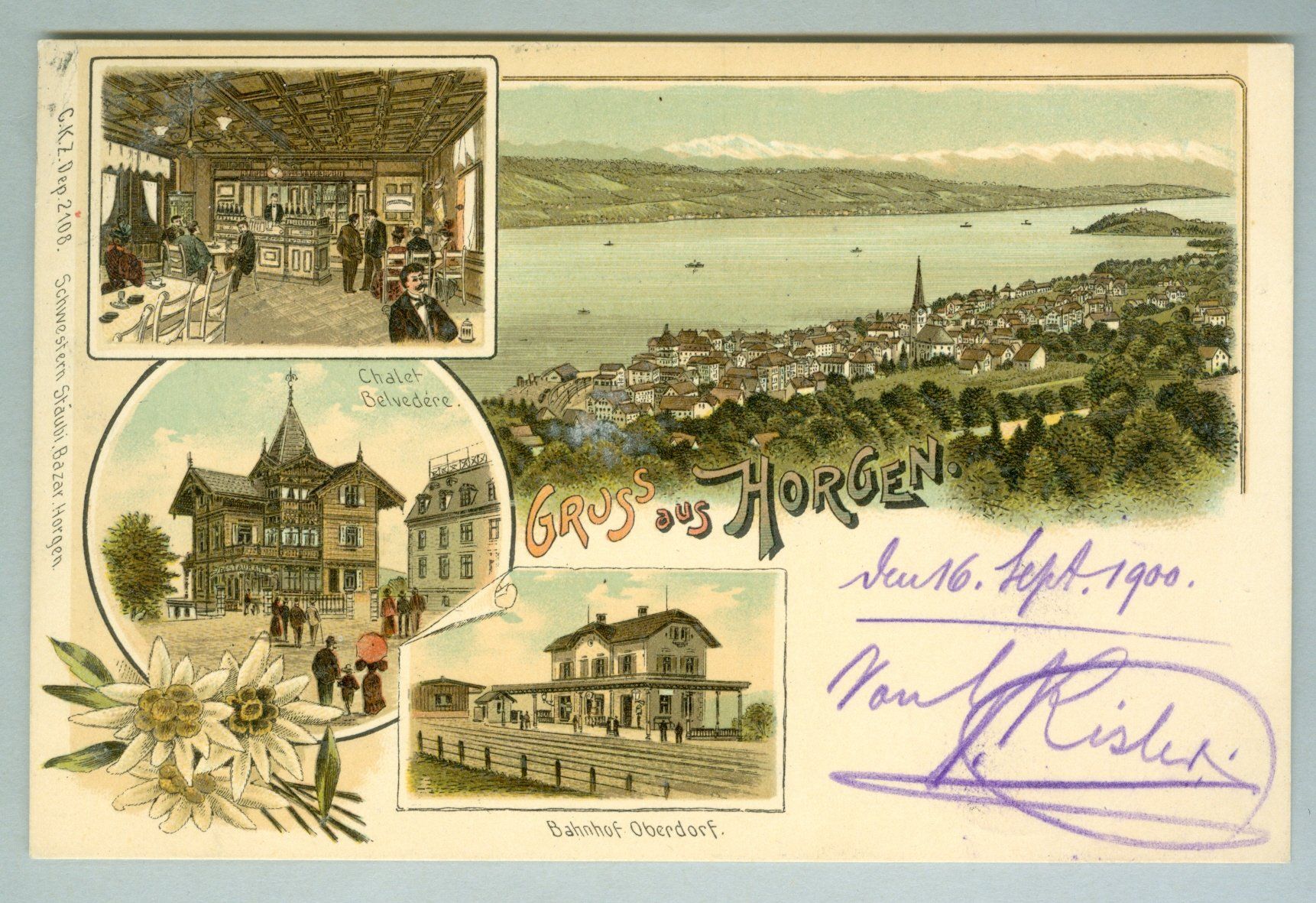 Ansichtskarten: 1900 Schwheiz AK Kt ZH – Gebraucht aus Zürich von yago-rot