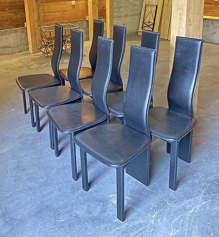 Sedie: Leder Essstühle 8 St. – Usato da Churwalden venduto da Dowo33 3