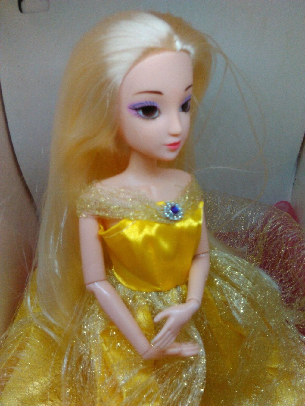 Giocattoli: BARBIE PUPPE MIT GELB KLEID – Nuovo (secondo la descrizione) da Basel venduto da bijoutrie_4