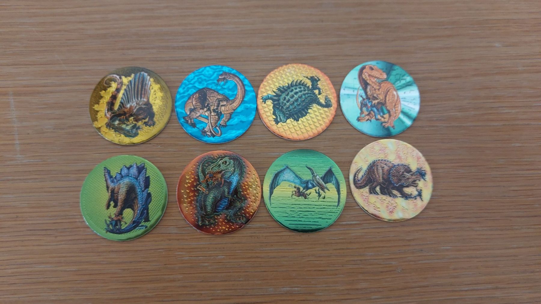 Giocattoli: Pog Full set 8/8 Dino Might Topps – Nuovo (secondo la descrizione) da Bévilard venduto da PogMania