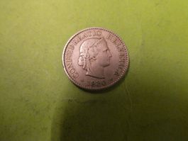 Schweiz 1880, 5 Rappen