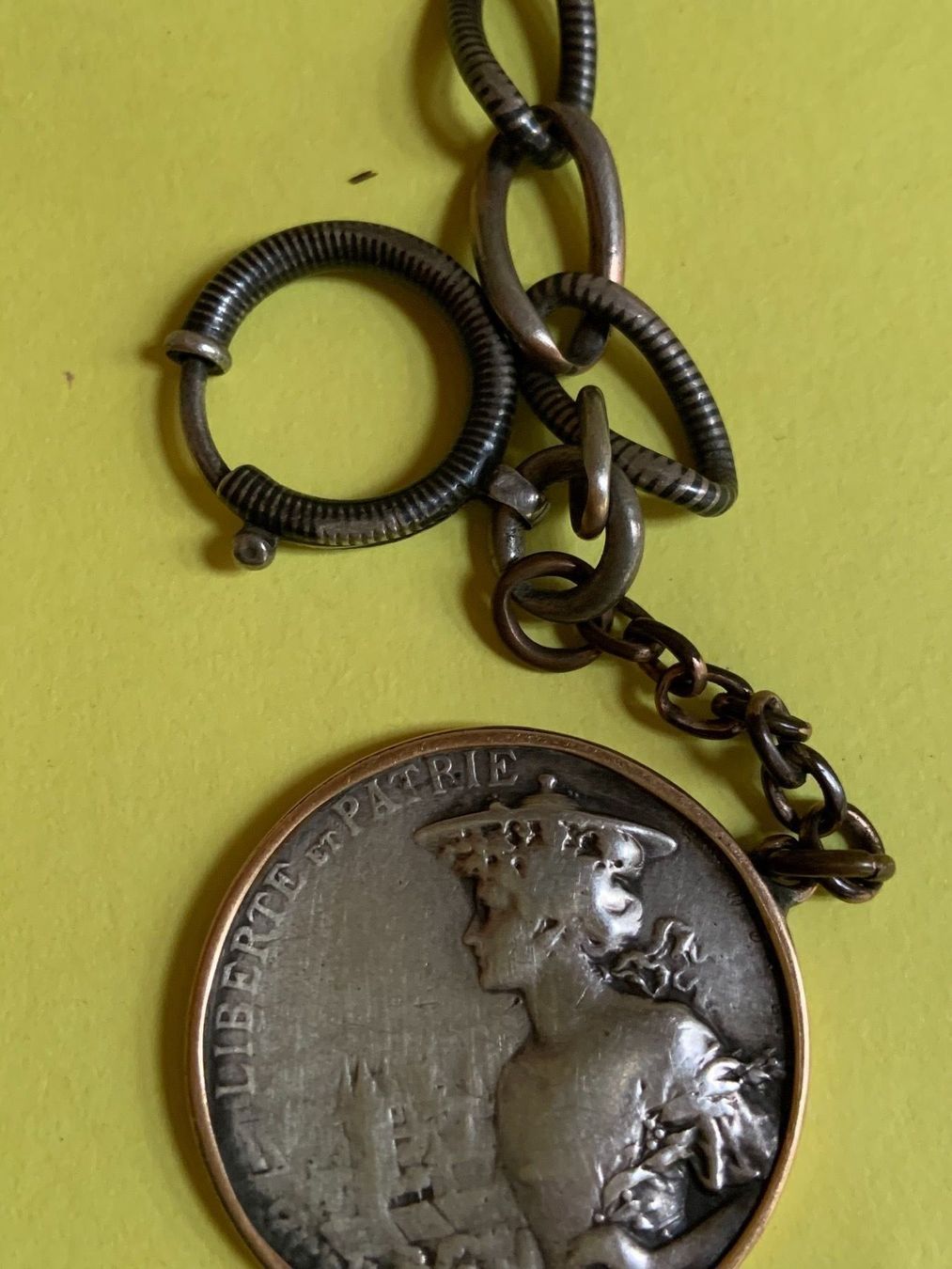 Uhren: Taschenuhrkette mit Goldfassung – Gebraucht aus Dittingen von Bijoubelle 2