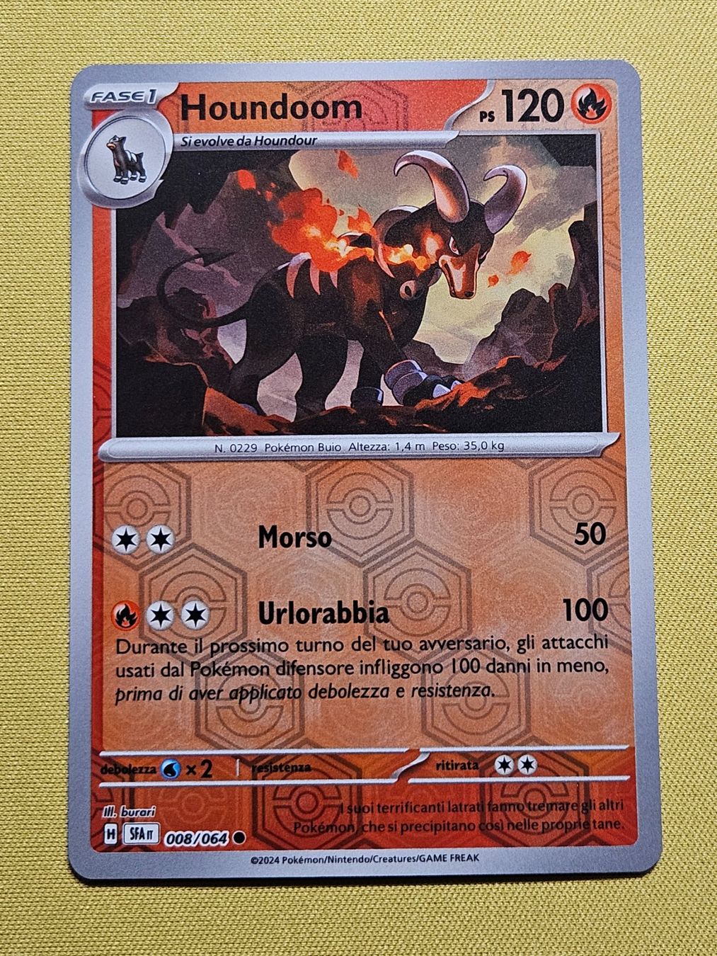 Pokémon Carte collezionabili: SFA Shrouded Fable - Houndoom 008/064 IT – Usato da Bellinzona venduto da Pokemarco