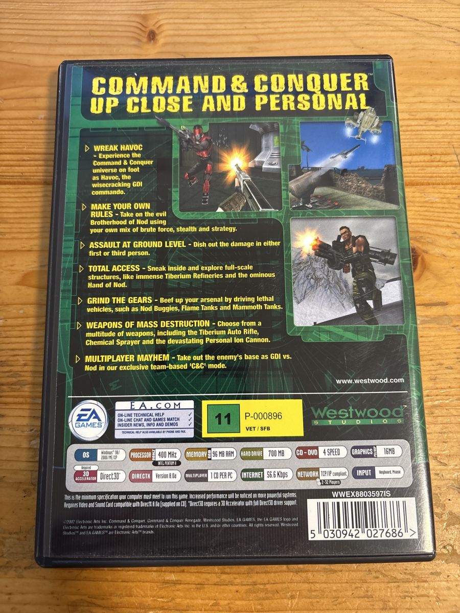Giochi: PC Game: Command & Conquer Renegade - CIB – Usato da Märstetten venduto da fury_psg 2