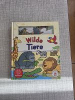 Wilde Tiere Buch mit Filztieren