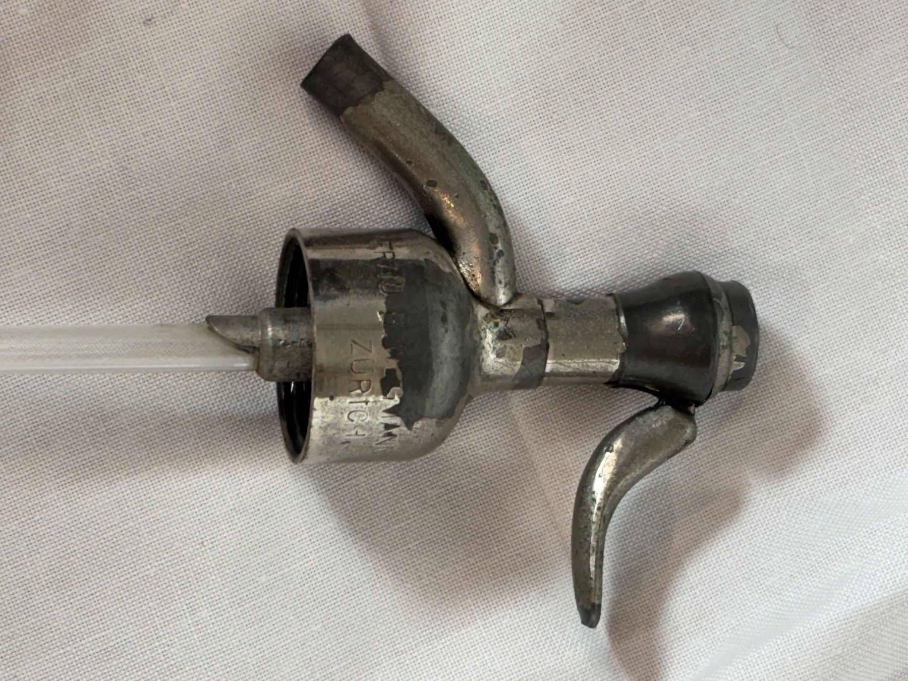 Flaschen: Grosser Siphon aus blauem Glas antik "ER" – Gebraucht aus Hinwil von DaniBachman 3