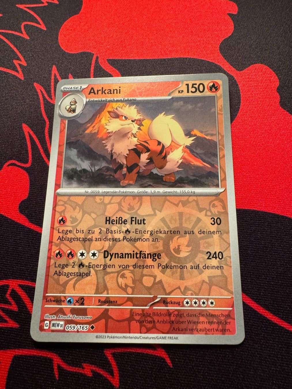 Pokémon Sammelbilder & Trading cards: Arkani (MEW 059) - Reverse Holo - Pokemon 151 – Neu (gemäss Beschreibung) aus Bülach von Pfrenzel