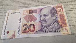 20 Kroatische Kuna Banknote, wie neu! 2021-Ausgabe 🇭🇷