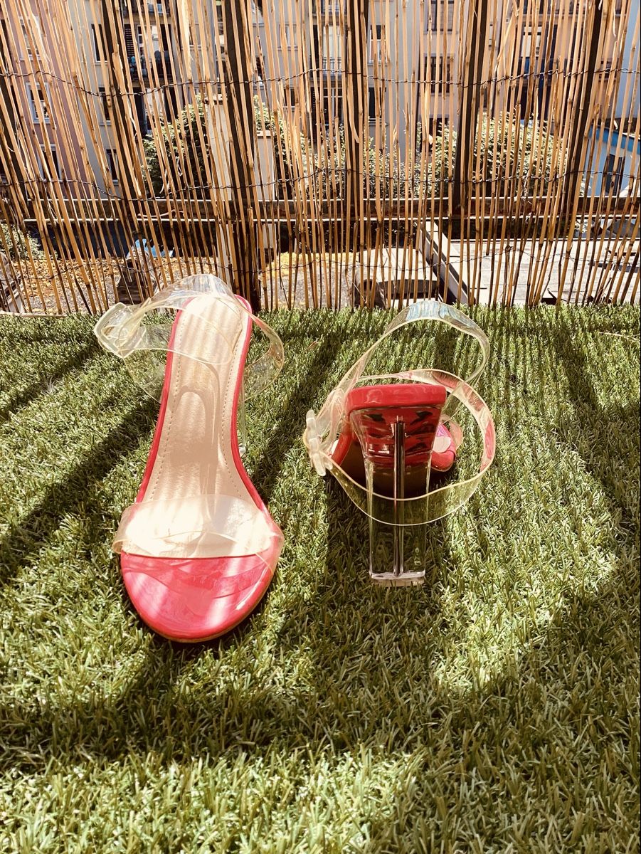Damenschuhe: Transparente rosa Sommersandalen, Größe 40 – Gebraucht aus Luzern von lei_5btm 4