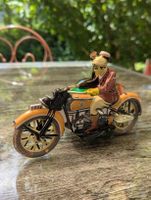 Vintage Blechspielzeug Motorrad mit Beiwagen MS804