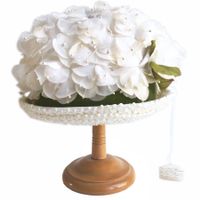 Hut weiss Blüten Wedding Hochzeit VINTAGE 1960s Gr. 54