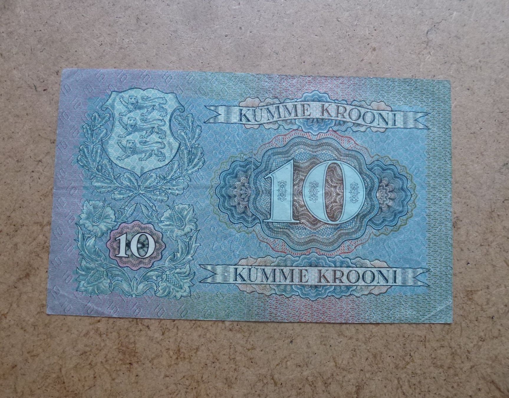 Banknoten: Estland ++ 10 Kronen 1937 – Gebraucht aus Walkringen von Casablanca777 1