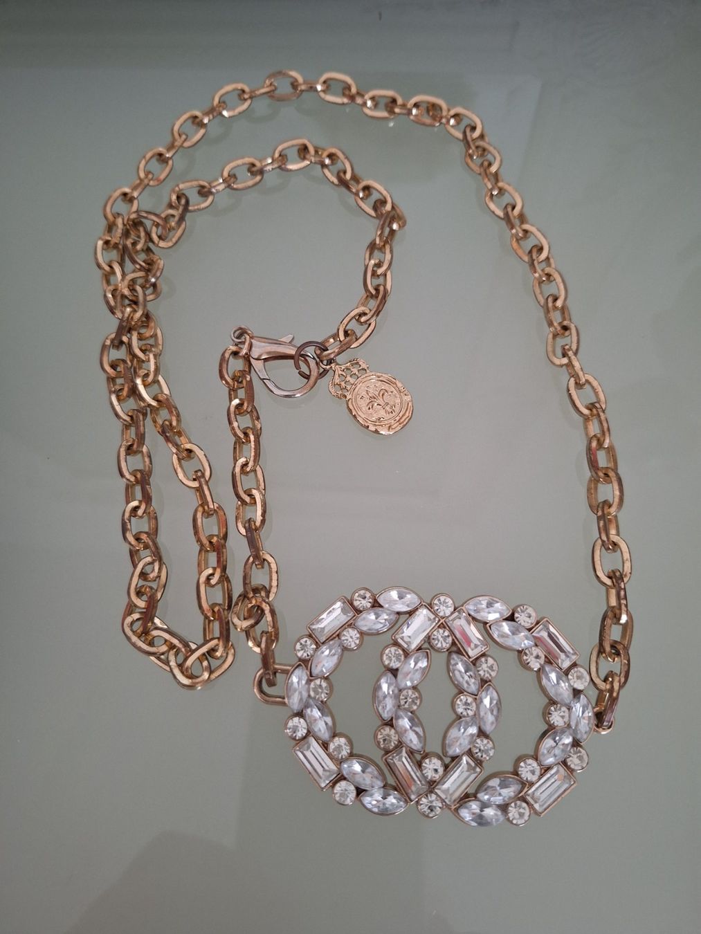 Catenine: Antike Vintage Kette mit.Strass – Usato da Kerzers venduto da ExpressoTerreno 1