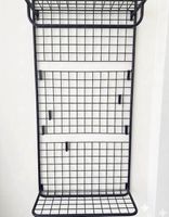 70er Jahre Gitter Garderobe