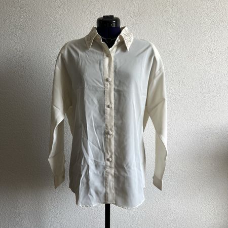Chemise J.CRESH Vintage Bluse Weiss S